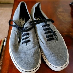 Gray vans , 7 1/2 gently used, womens
